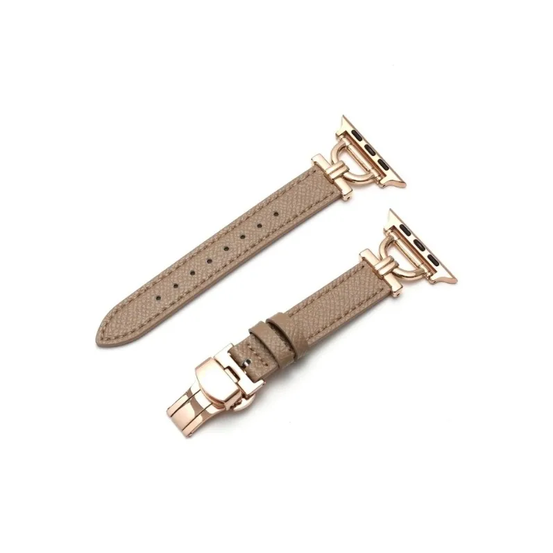 FZRT Ремешок Apple Совместимость Натуральная кожа Материал Корейский стиль Премиум Нишевый