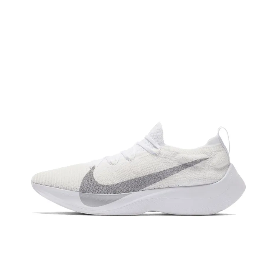 Nike Vapor Street Flyknit Low Топ Беговые кроссовки Мужские Все Белые