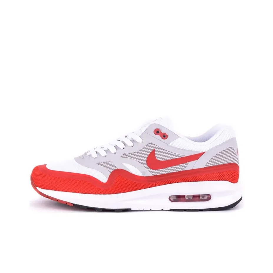 Nike Air Max LUNAR 1 Low Топ Марафон Беговые кроссовки Унисекс Белый Красный