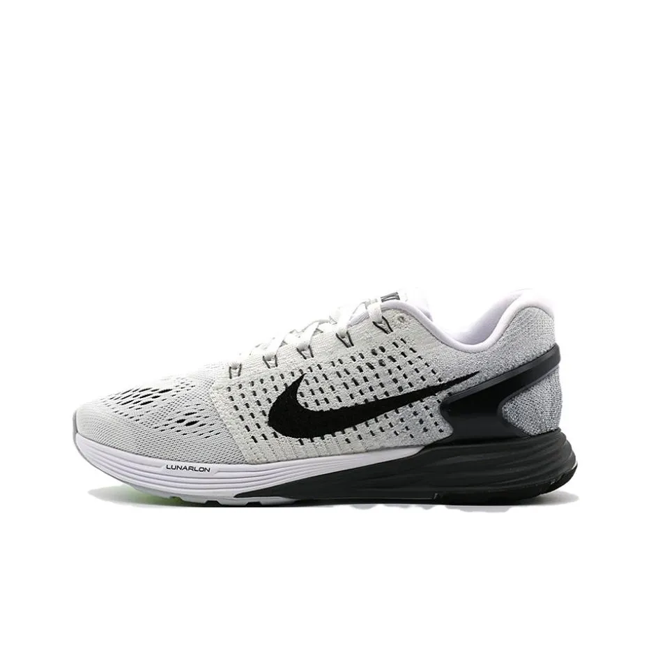 Nike LunarGlide 7 Non Slip Легкий Низкий Топ Беговые кроссовки Мужские Серые