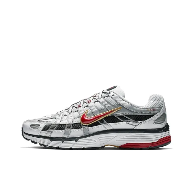 Nike P 6000 White Gold Red Women's