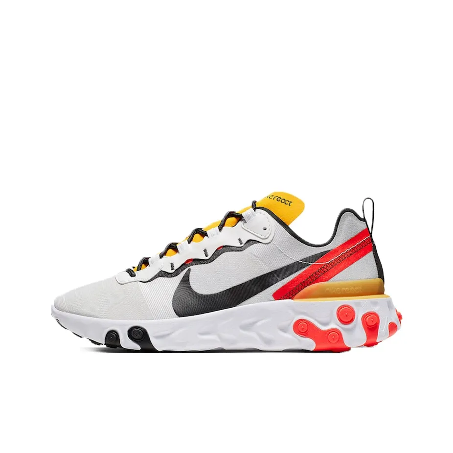 Nike React Element 55 White Black Crimson Gold