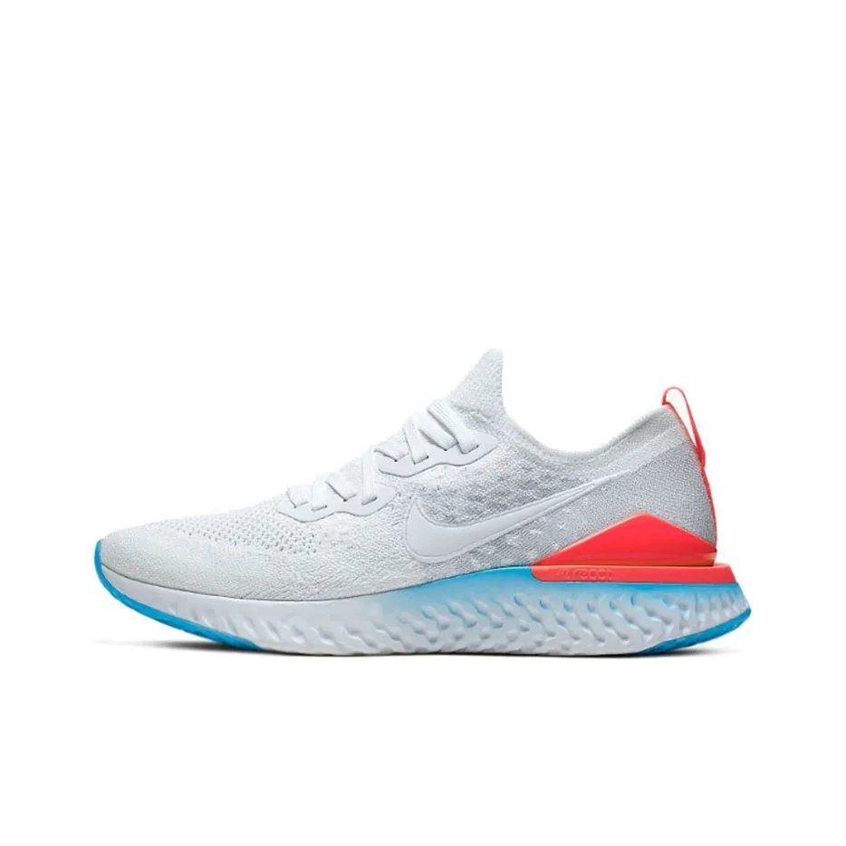Nike Epic React Flyknit 2 Blue Hero Bright Crimson