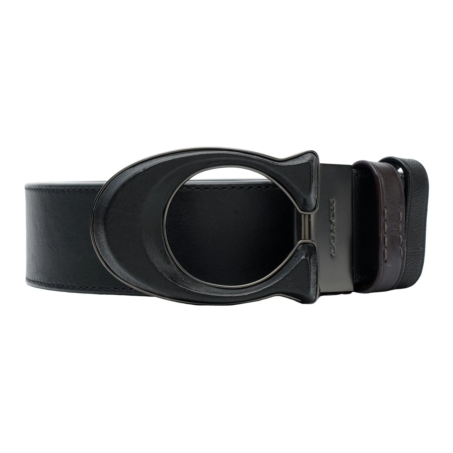 COACH Ремни из коровьей кожи Мужской Черный Ширина 3,8 см