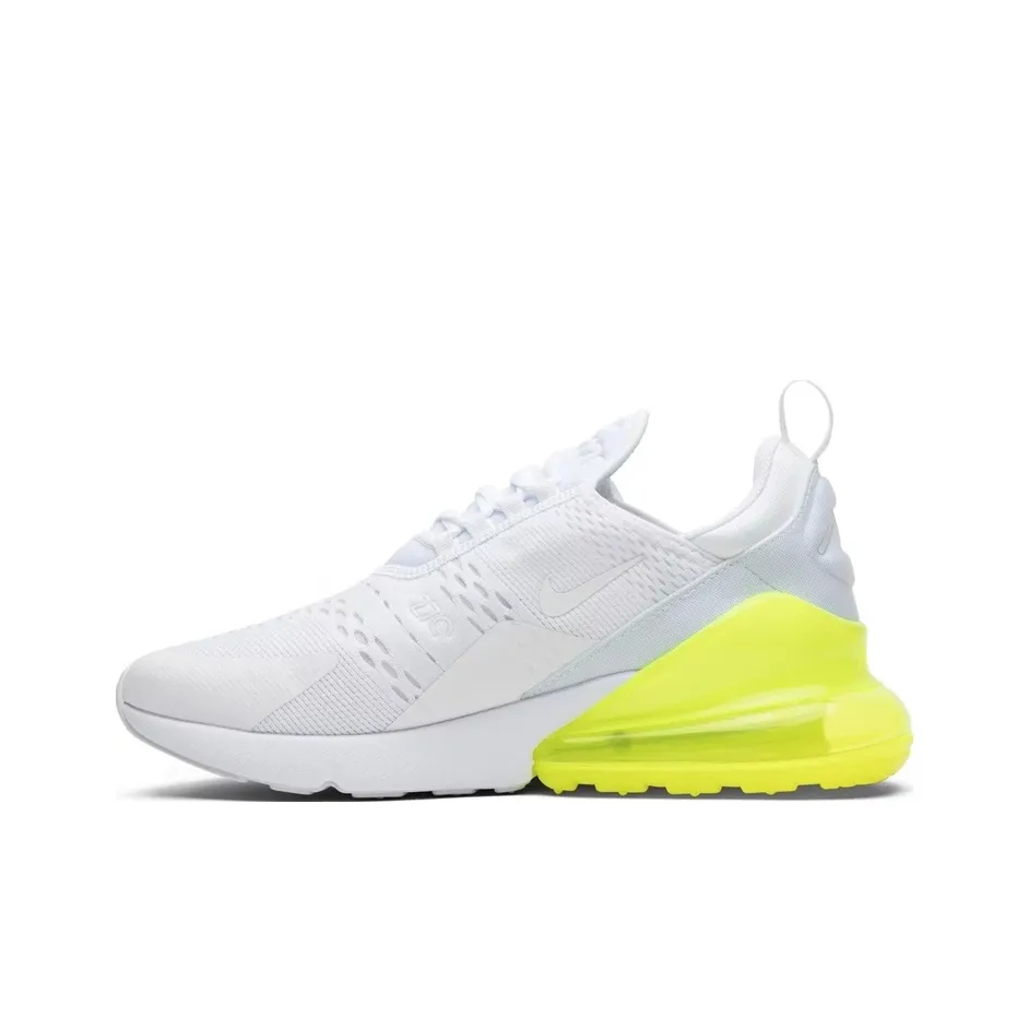 Nike Air Max 270 Low Топ Повседневные Беговые Кроссовки Мужские Неоновый Зеленый