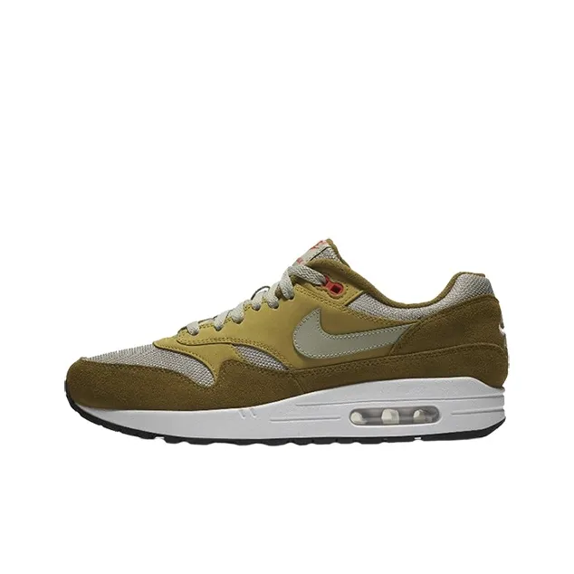 Nike Air Max 1 Low Топ Беговые кроссовки Мужской Зеленый