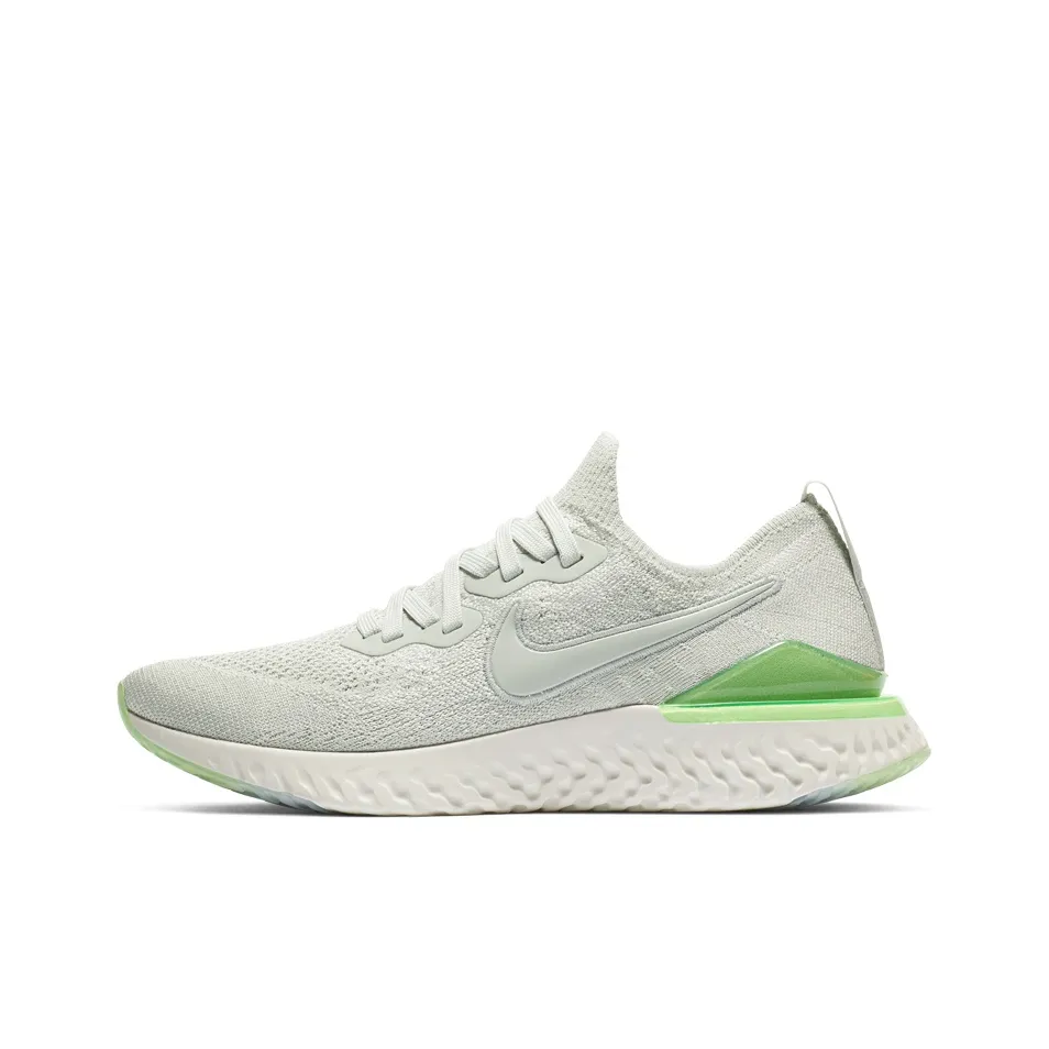 Nike Epic React Flyknit 2 Light Silver Lime Blast Women's