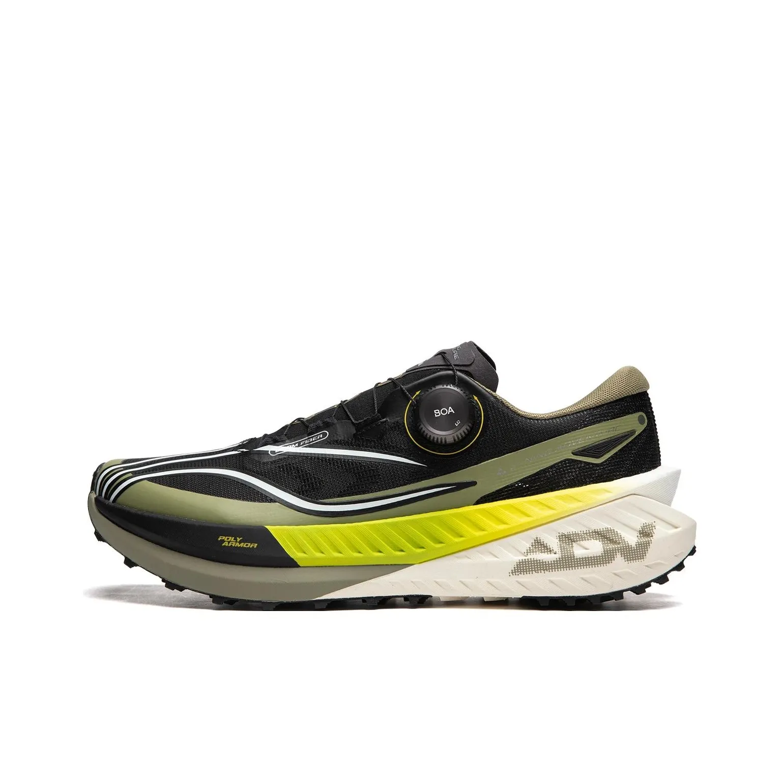 LiNing Dilu Slip-resistant Abrasion-resistant Low Top Casual Running Shoes Men's Black Green LiNing Dilu Противоскользящие Износостойкие Низкие Топ Повседневные Беговые Кроссовки Мужские Черный Зеленый