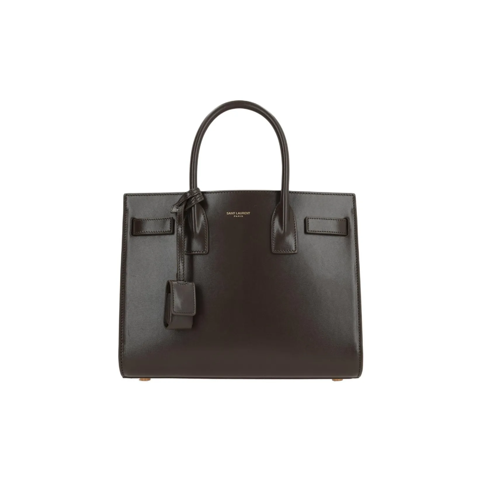 SAINT LAURENT SAC DE JOUR Cow Leather Tote Bag Shopping Bag Handbag Women's Light Musk