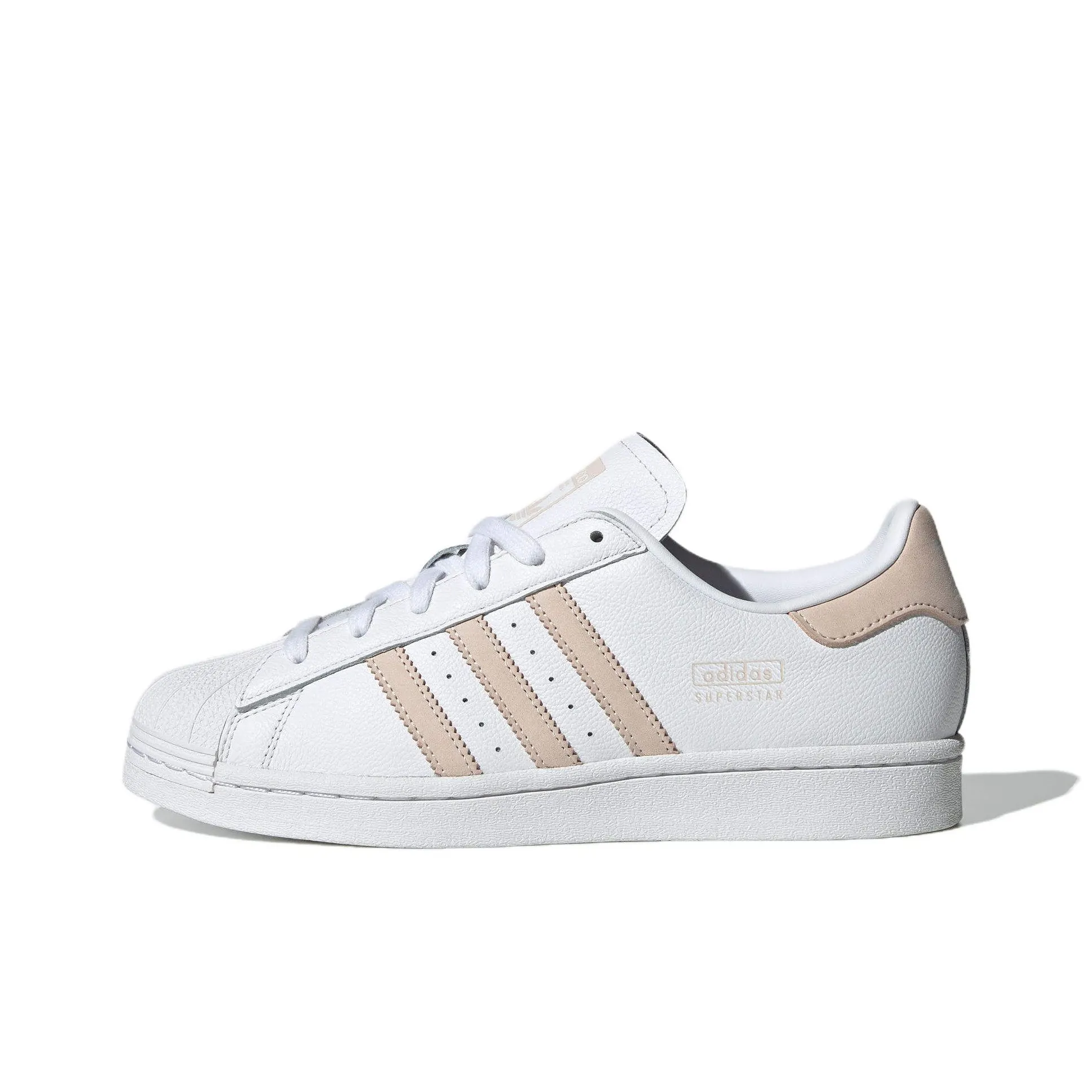 Adidas Originals SUPERSTAR Устойчивые к истиранию низкие скейтборд-кроссовки Женские Белые Розовые