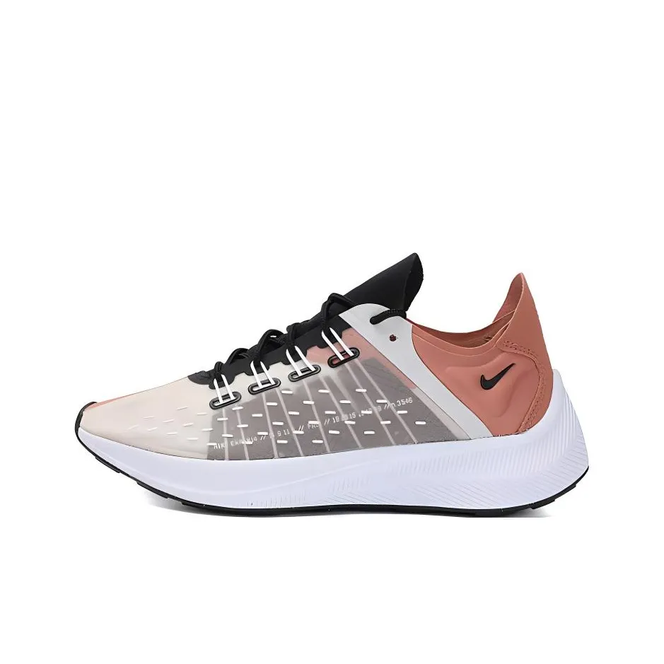Nike EXP X14 Non Bottom Легкий Низкий Топ Повседневные Беговые Кроссовки Женские Розовые Белые