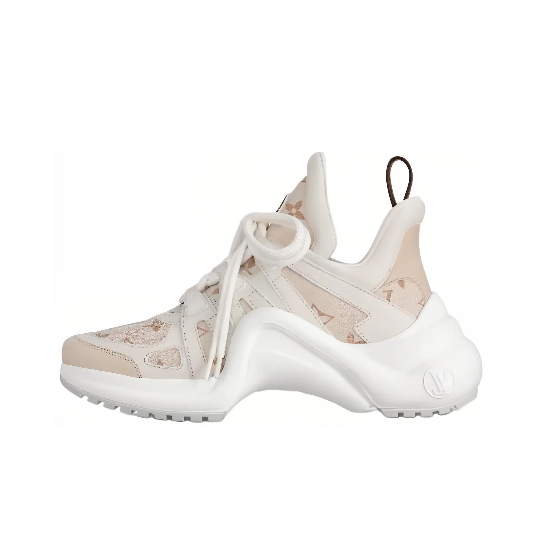 LOUIS VUITTON Archlight 1.0 Low Top Chunky Sneakers Women's Beige