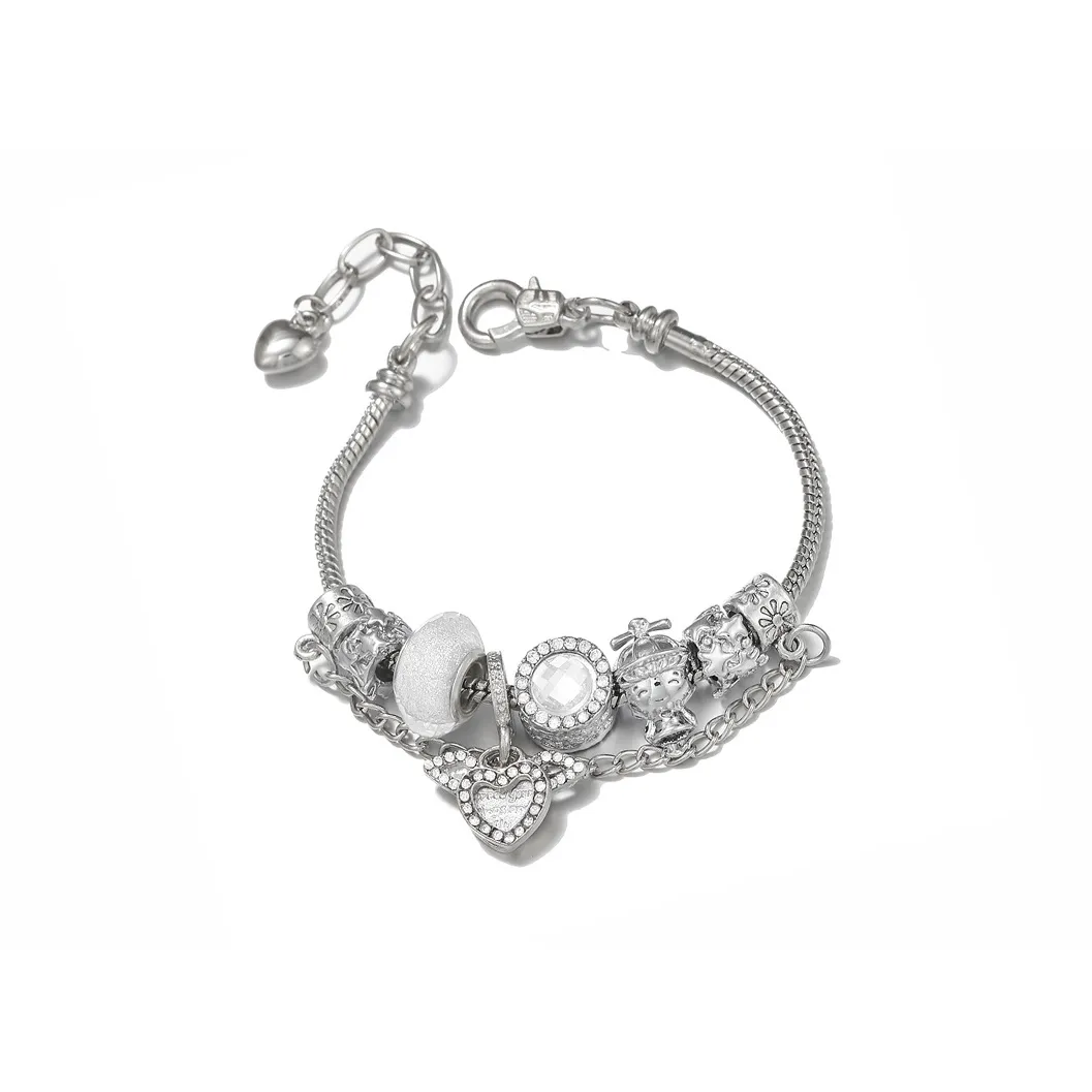 MUYAN Сплав Купидон Сердце Браслет Женские