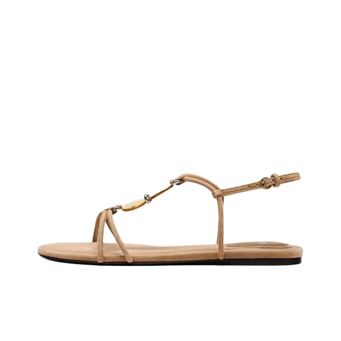 ZARA One Strap Sandals Women's Beige