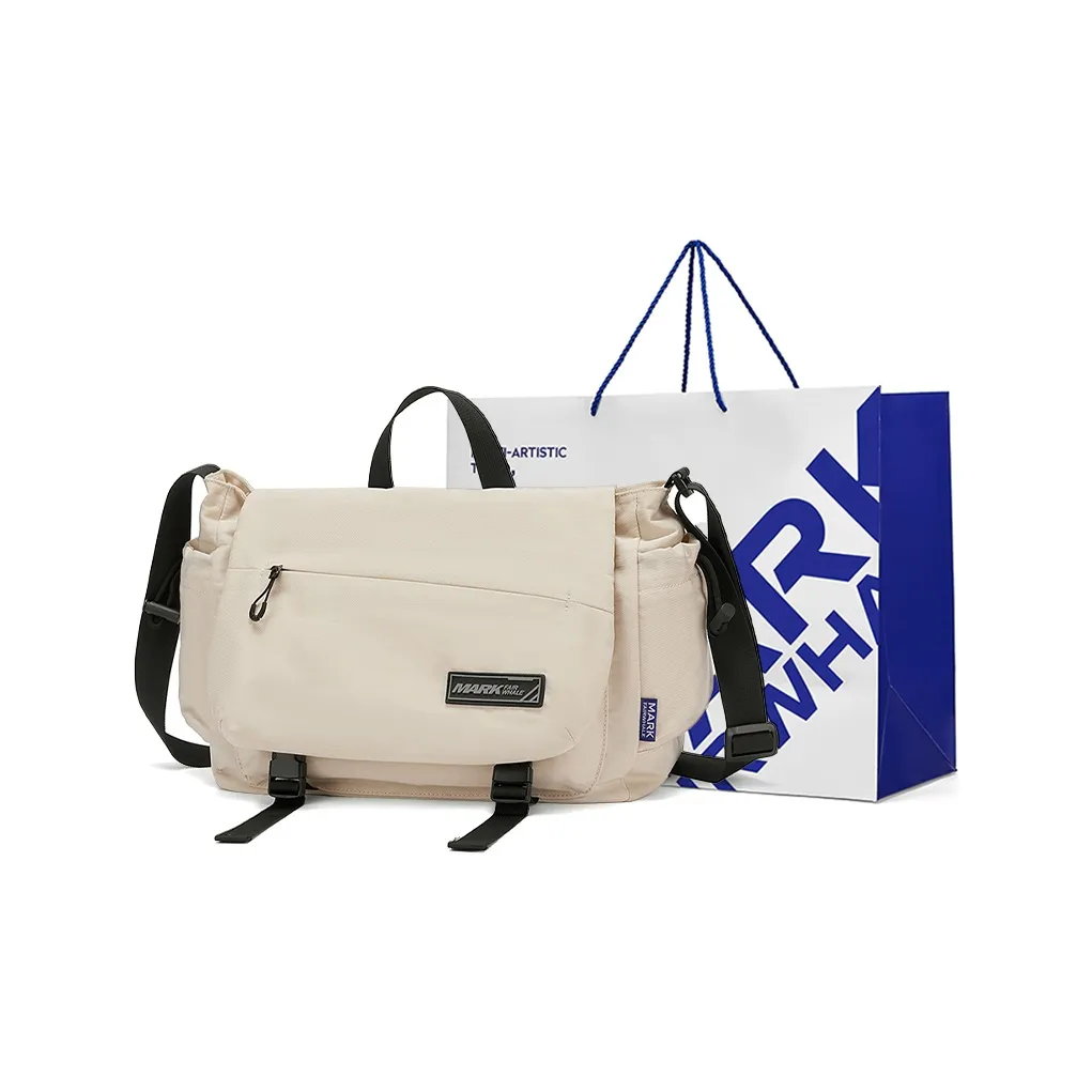 FAIRWHALE Сумка через плечо Сумка на плечо Сумка Messenger Маленькая Мужская Черная Экрю