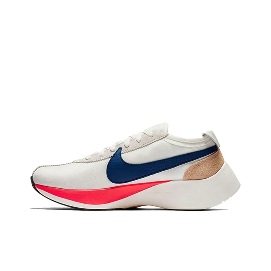 Nike Moon Racer Shock Absorbers Rebound Low Top Casual Running Shoes Unisex White Blue