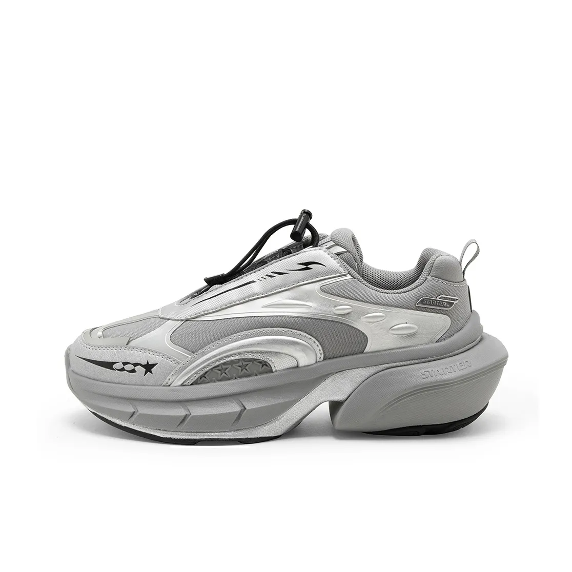 STARTER Odyssey Anti Slip Wear Resistant Low Top Chunky Sneakers Women's Gray