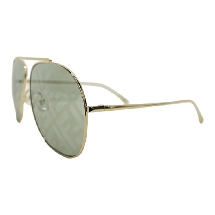 FENDI Aviator Sunglasses Women's Gold