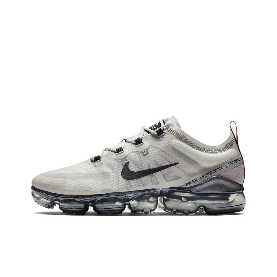 Nike VaporMax 2019 Low Топ Повседневные Беговые Кроссовки Мужские Лунный Серый