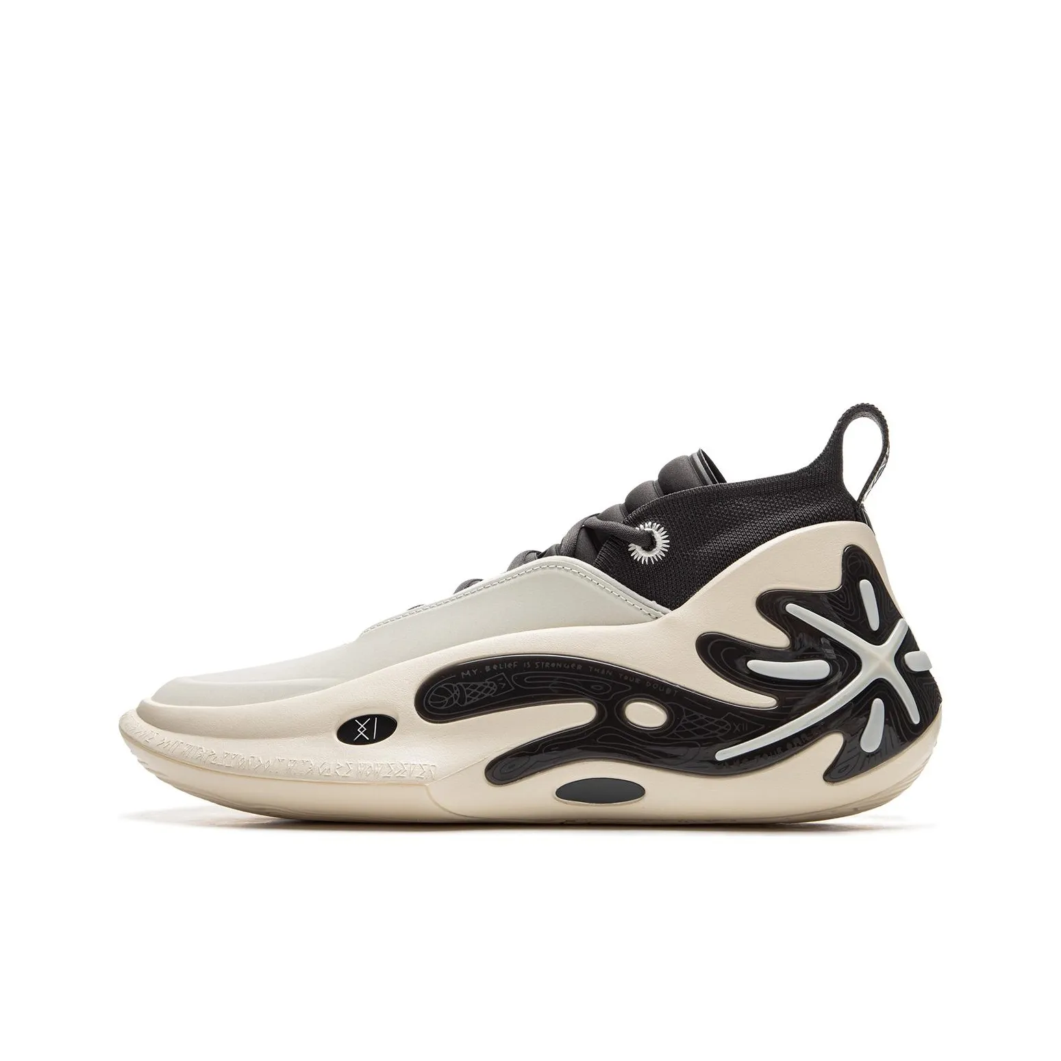 LINING Wow11 Баскетбольные кроссовки MID Топ Белый черный Мужской