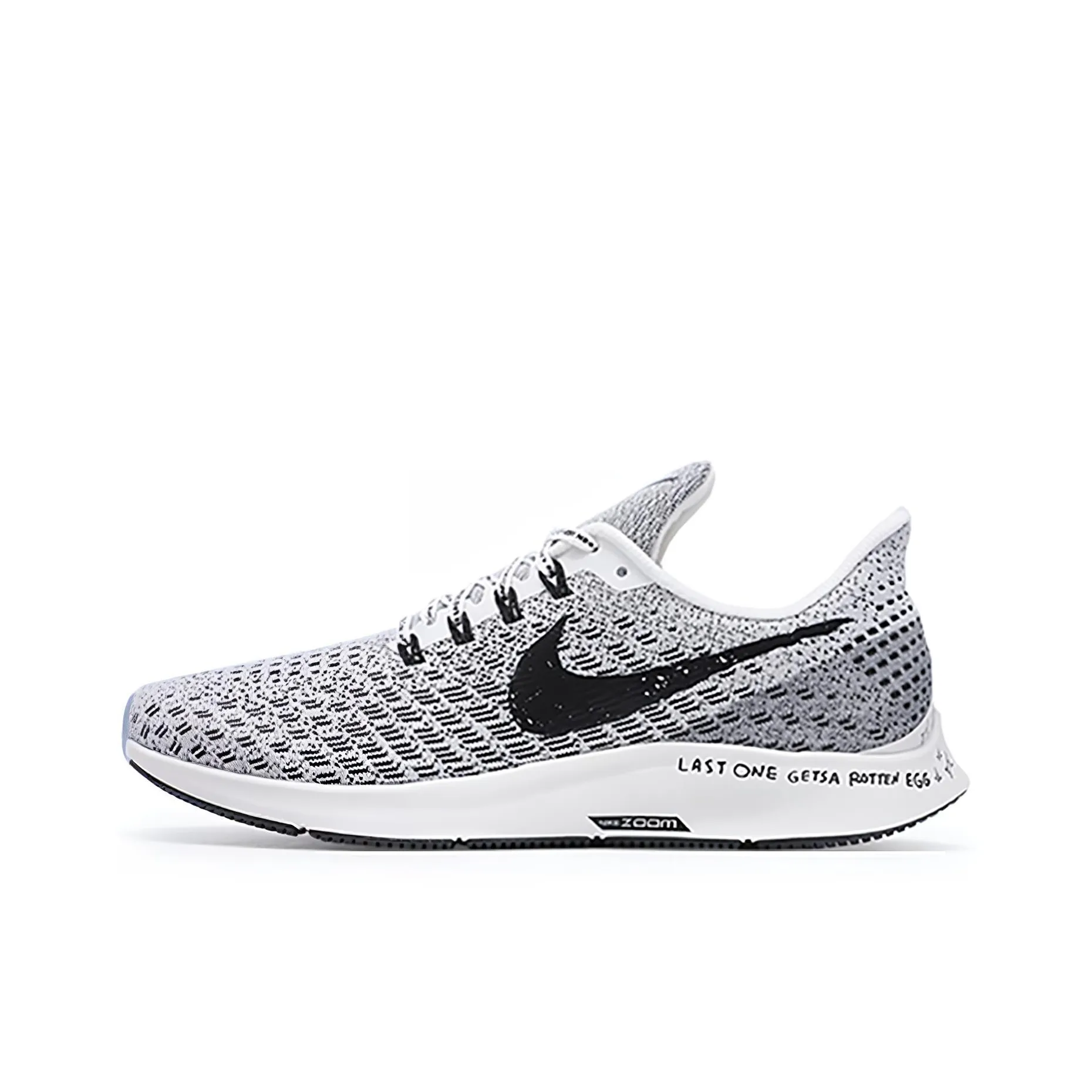 Nike Pegasus 35 Balance Low Top Air Cushion Casual Беговые кроссовки Мужские Черный Белый