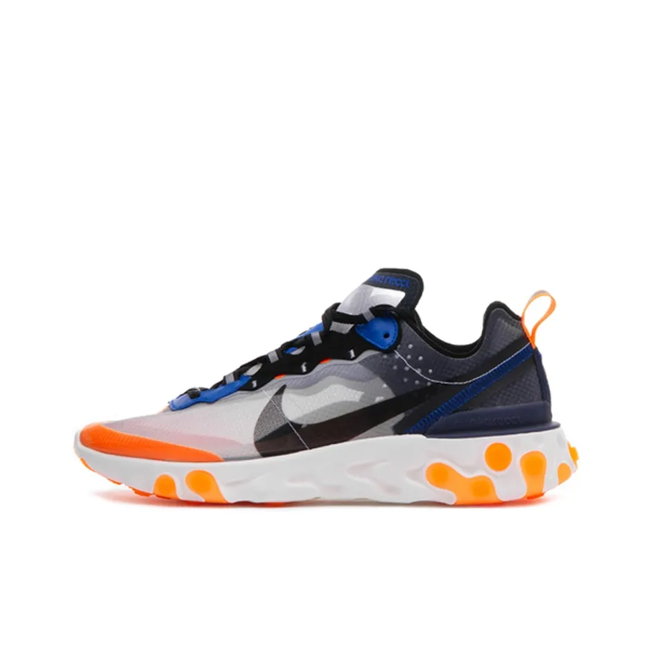 Nike React Element 87 Thunder Blue/Total Orange