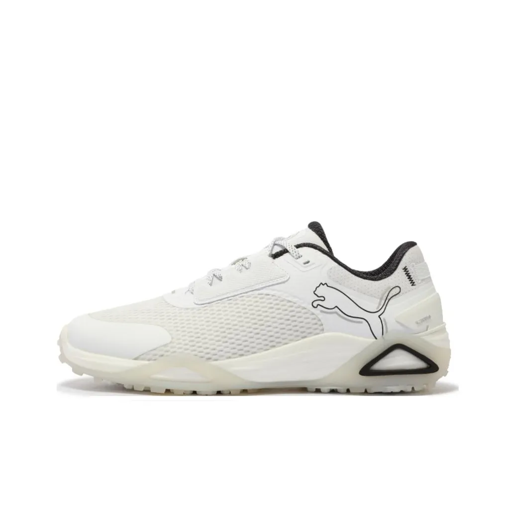 PUMA Golf Low Top Golf Shoes Men's White Black Gray