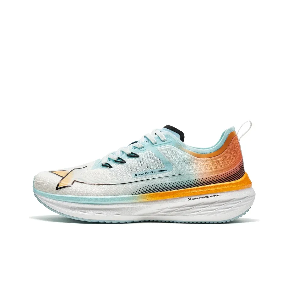 XTEP Breathable Low Top Running Shoes Men's Blue Orange