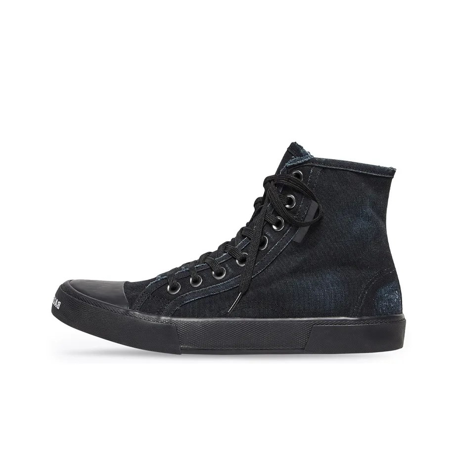 Balenciaga Paris High 'Destroyed   Triple Black'