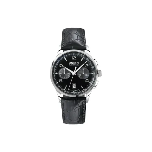 UNION GLASHUTTE/SA Автоматический Механический Движение Мужские Noramins Collection Часы 42 мм Черные