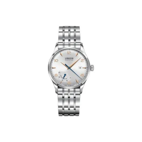 UNION GLASHUTTE/SA Автоматический Механический Движение Мужские Noramins Collection Часы 40 мм Серебряные