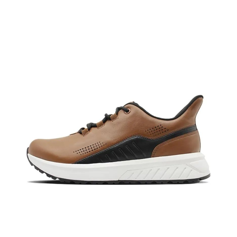 Five Rings Low-Top Casual Shoes Men's Brown Arch Support