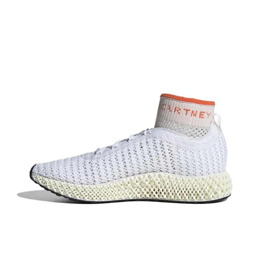 Stella McCartney x Adidas Alphaedge 4D Нескользящий Легкий MID Топ Беговые кроссовки Женские Белые