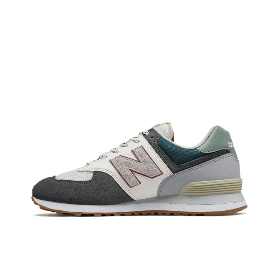 New Balance 574 Grey Cream Mint Green