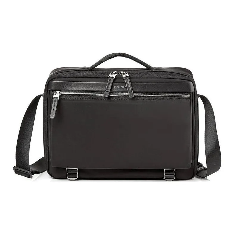 SAMSONITE Nylon With Polyurethane Handbag, Shoulder Bag, Crossbody Bag Men's Black