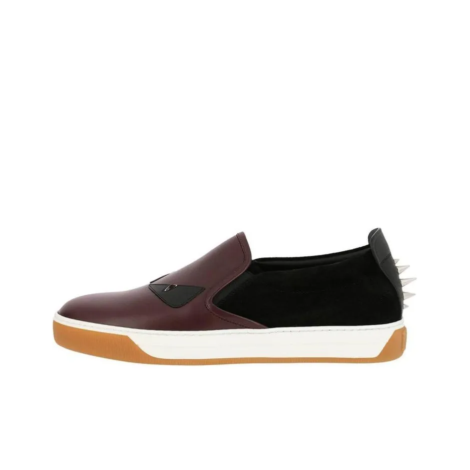 FENDI Skateboard Shoes Men's Burgundy