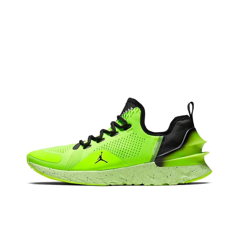 Джордан React Havoc Slip Легкий Низкий Топ Тренировочные Беговые Кроссовки Мужские Неоново-зеленый