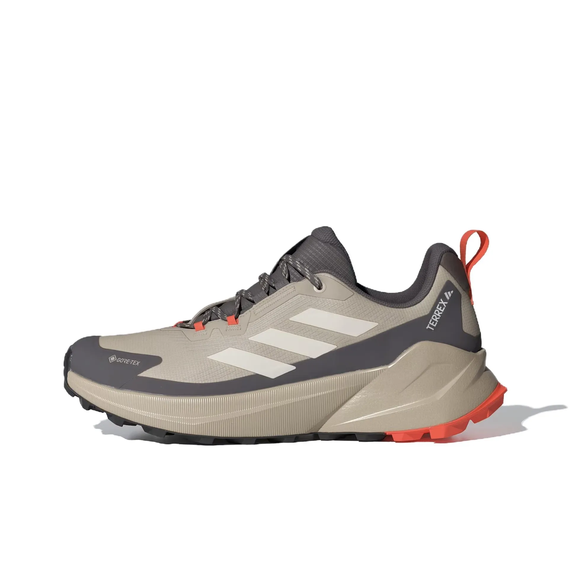 Adidas TERREX TRAILMAKER 2.0 Wear-Resistant Waterproof And Breathable Grip Low-Top Hiking Shoes Men's Ecru Gray