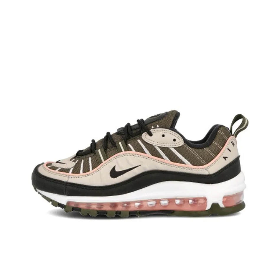 Nike Air Max 98 Low Беговые кроссовки Женские Темно-коричневый Розовый