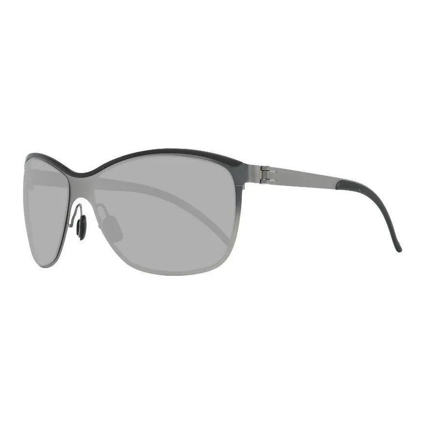 Mercedes Benz Metal Irregular Shape Sunglasses Men's Silver