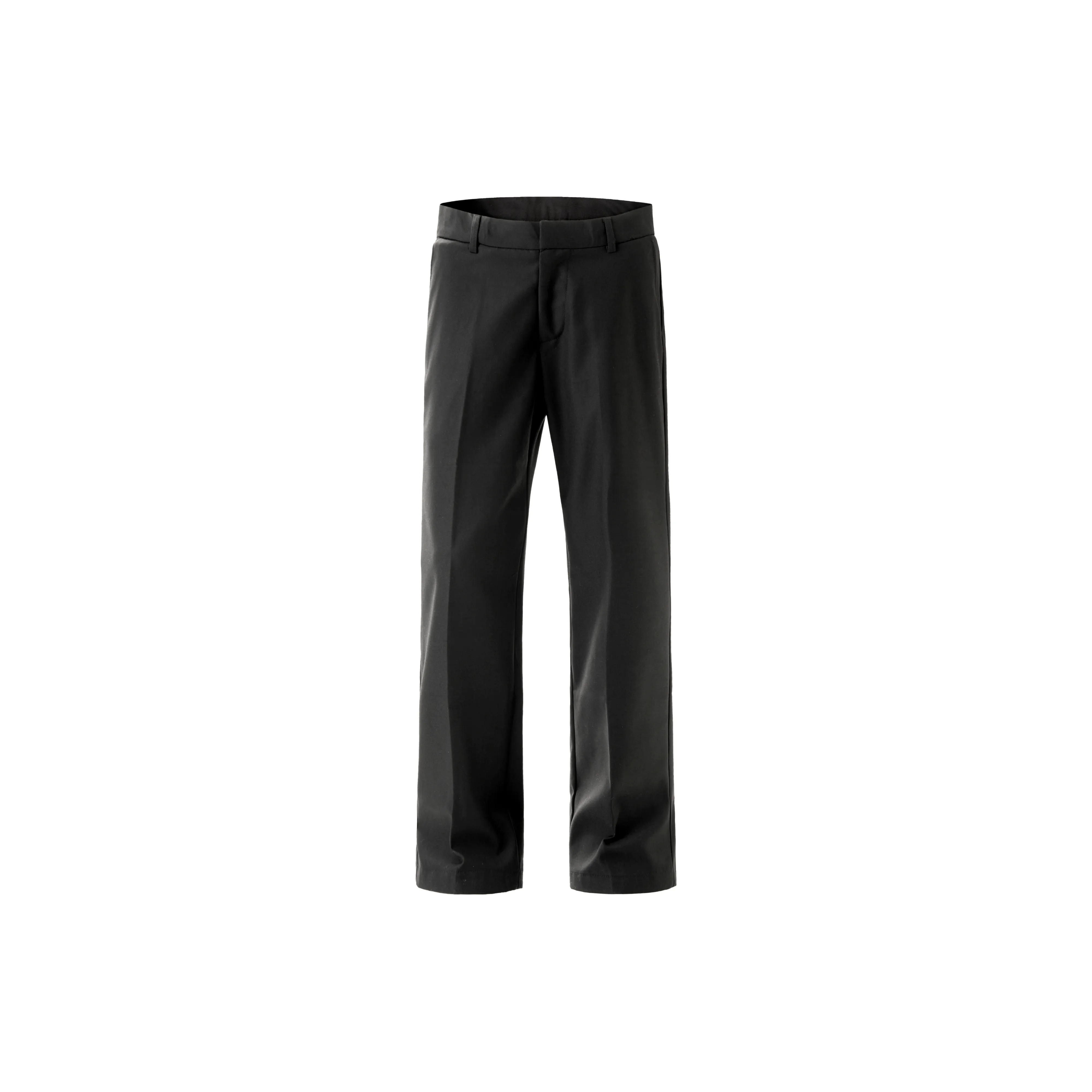 GWAF Effortless Style Cleanfit Business Suit Casual Pants With Draping Effect Unisex Black Single Item