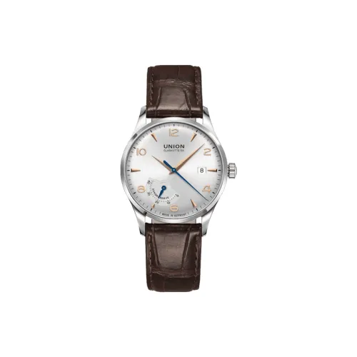 UNION GLASHUTTE/SA Автоматический Механический Движение Мужские Noramins Collection Часы 40 мм Серебряные