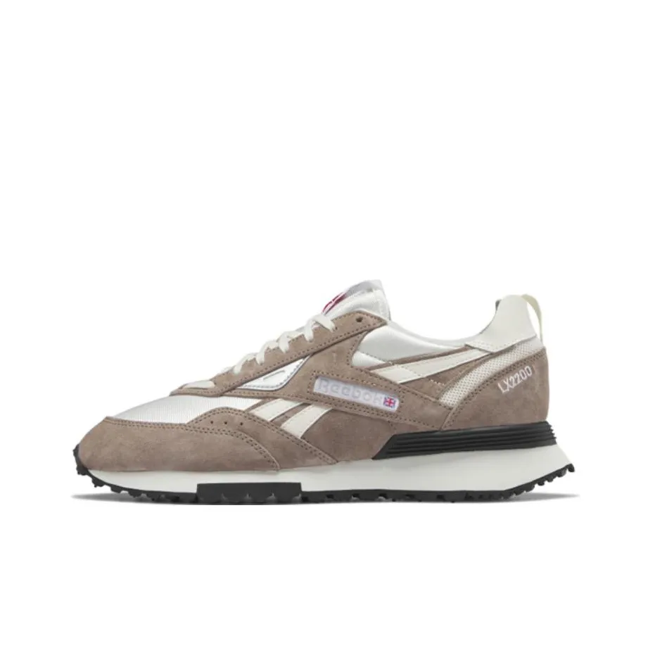 Reebok LX2200 Running Shoes Unisex Low Top White Brown
