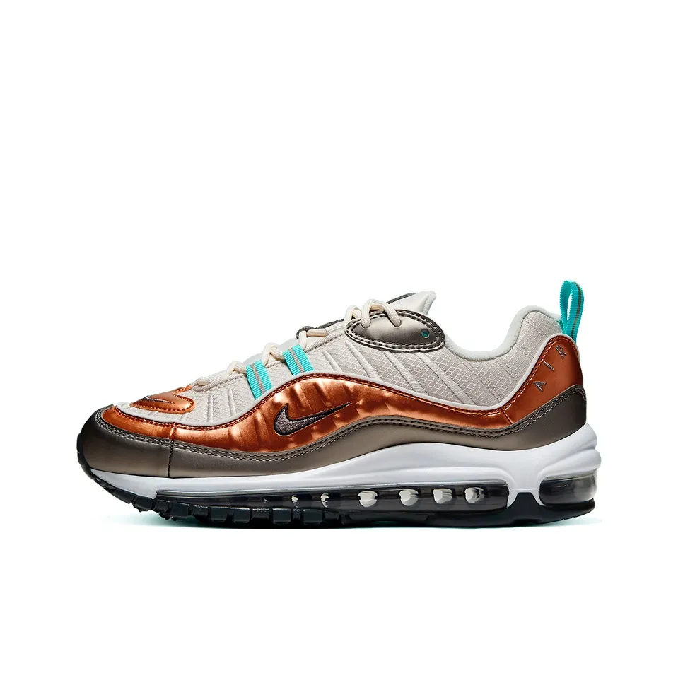 Nike Air Max 98 Low Топ Беговые кроссовки Женские Бронза