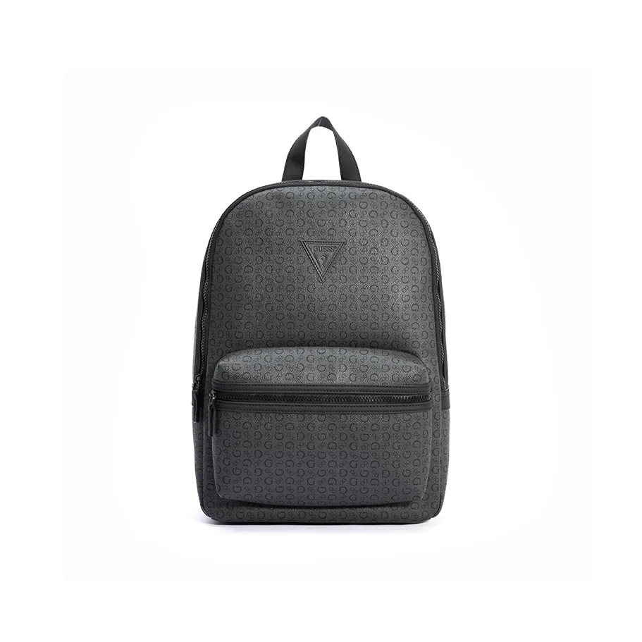 GUESS Synthetic Leather Backpack Regular Men's Black Gray