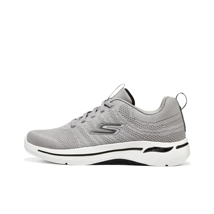Skechers Go Walk Arch Fit Низкий Топ Casual Мужской Светло-Серый