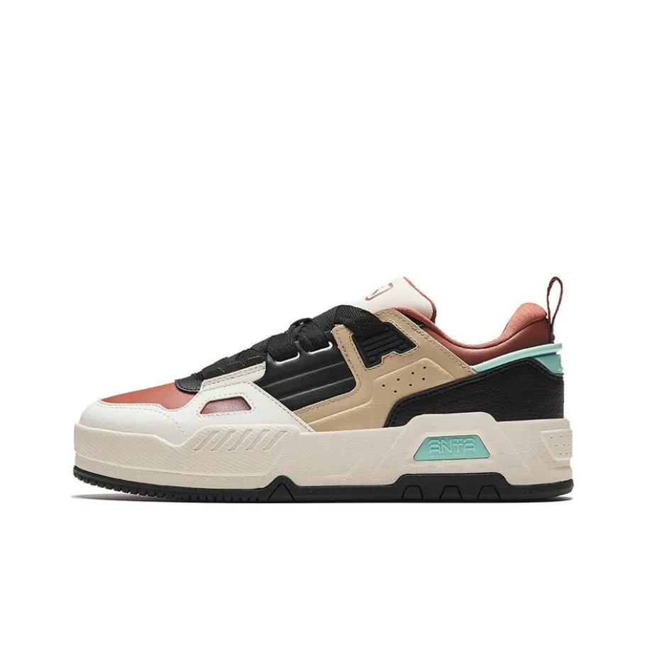 Anta Life Collection Low Top Skateboard Shoes Men's Black Brown