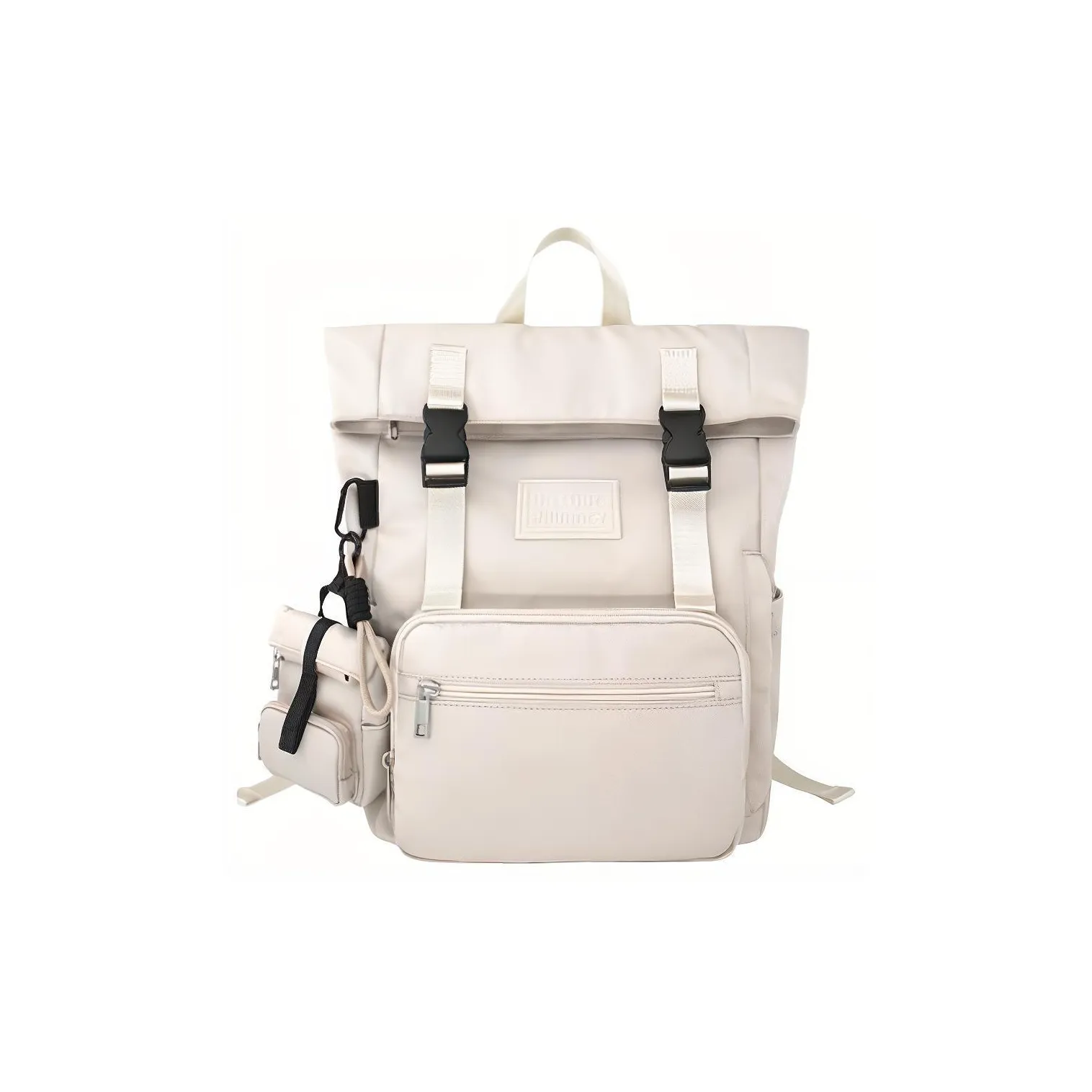 FLOWER PRINCESS Nylon Fabric Backpack Unisex Multicolor
