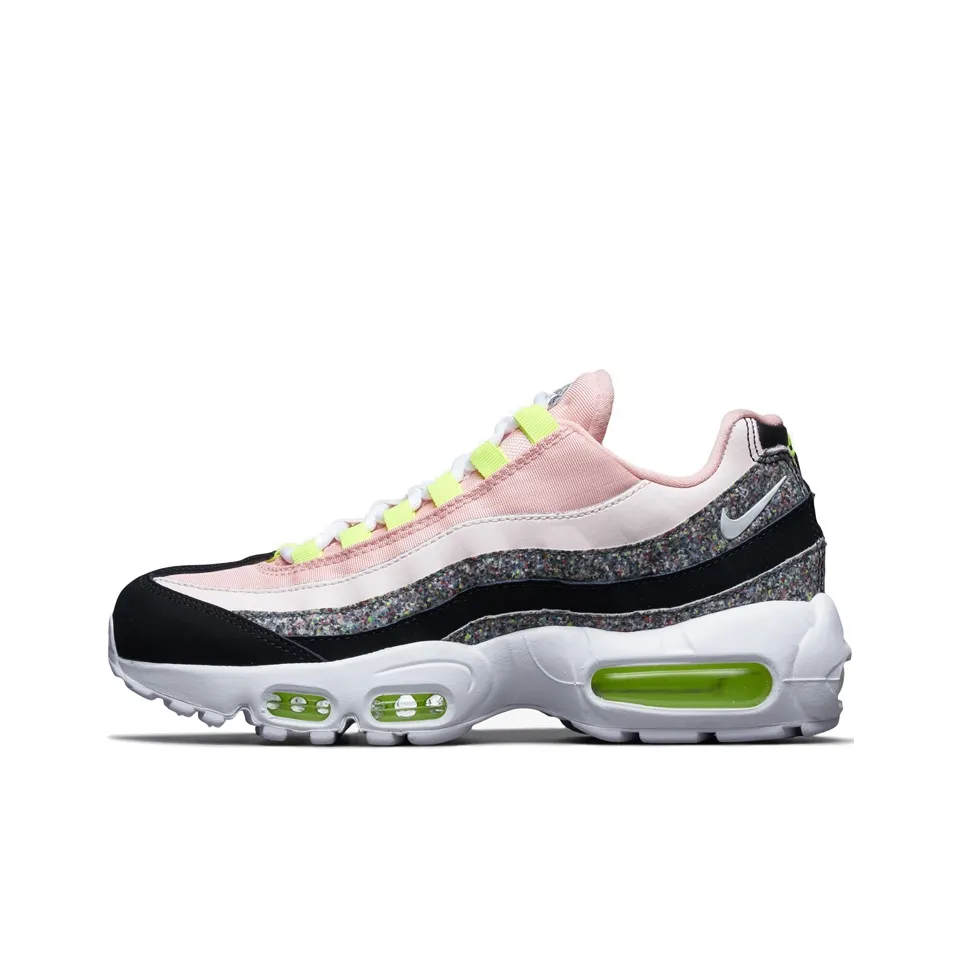 Nike Air Max 95 Low Топ Марафон Беговые кроссовки Женские Черно-розовый