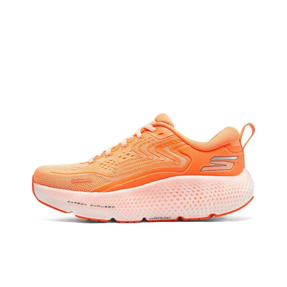 Skechers Arch Fit Durable Breathable Low Top Casual Shoes Women's Orange White
